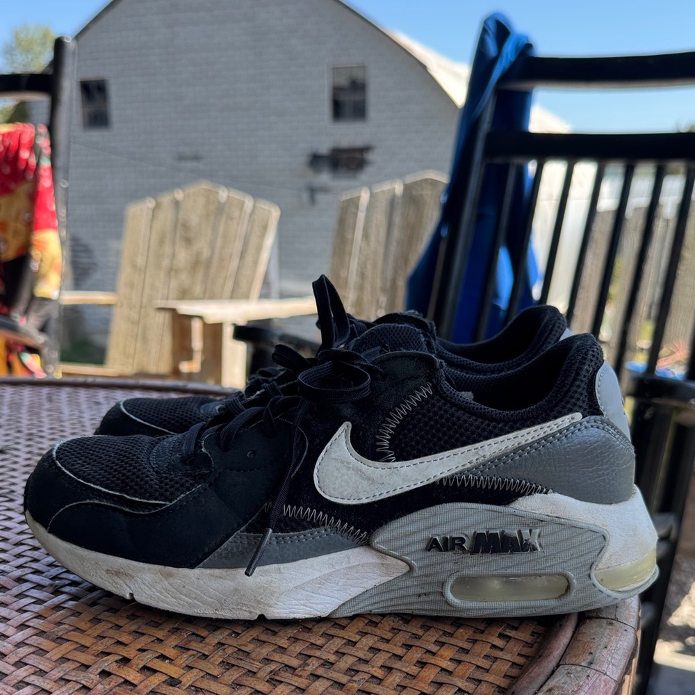 Nike Air Max Black and Gray Sneakers